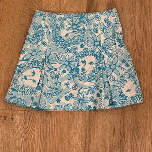 Lilly Pulitzer: Kids: Golden Lion Pleated Skirt: Size 8